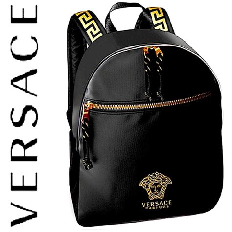 black versace parfums backpack|versace perfume women backpack.